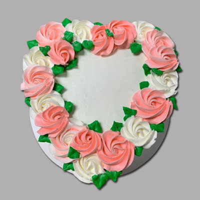 "Designer Heart shape Pineapple Cake - 1kg - Click here to View more details about this Product